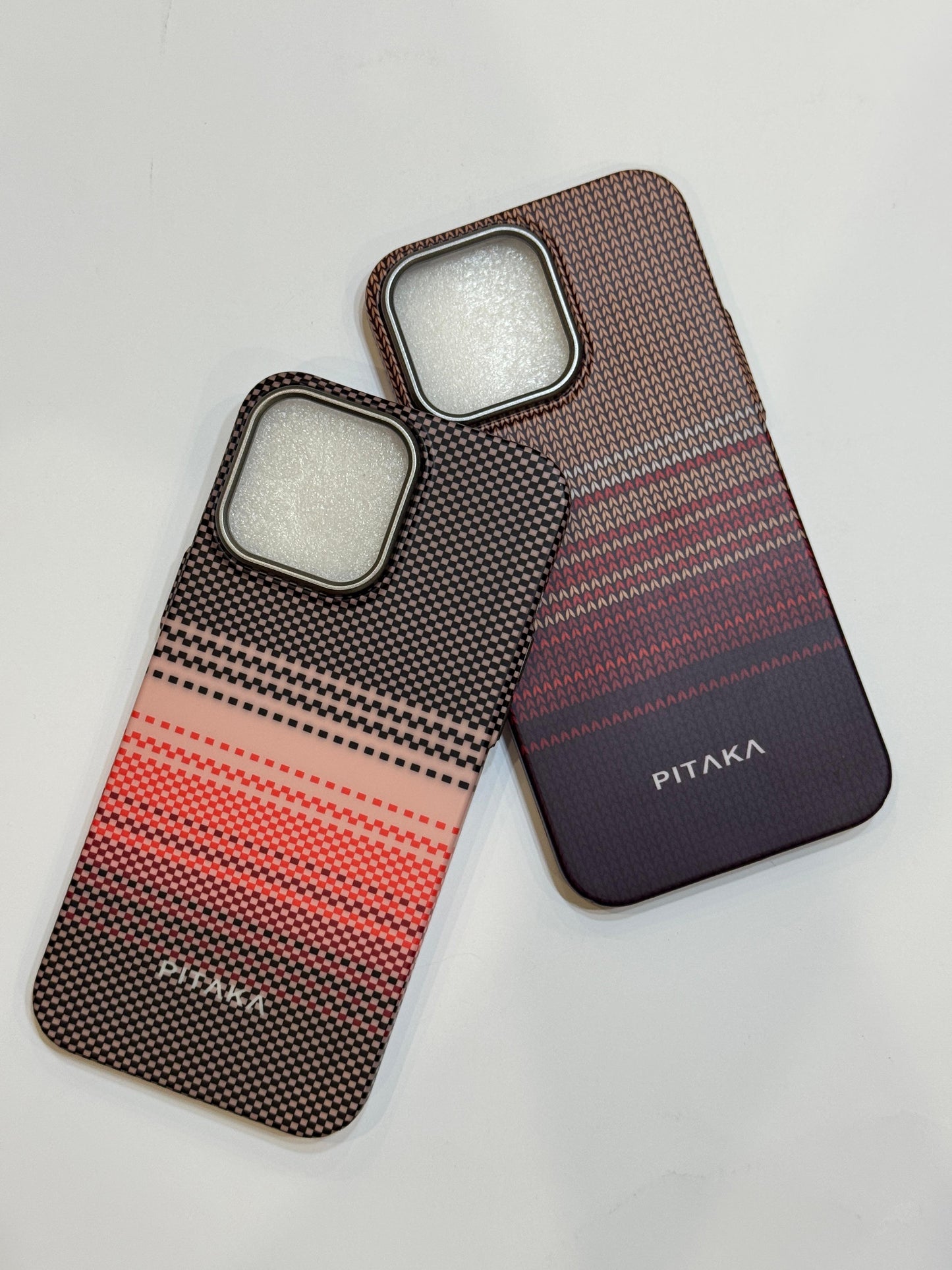 PITAKA Ultra-Slim iPhone Case – Sunset Weave (Fusion Weaving Series)