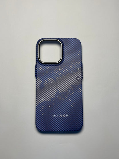 PITAKA Ultra-Slim iPhone Case – Starry Night (Fusion Weaving Series)