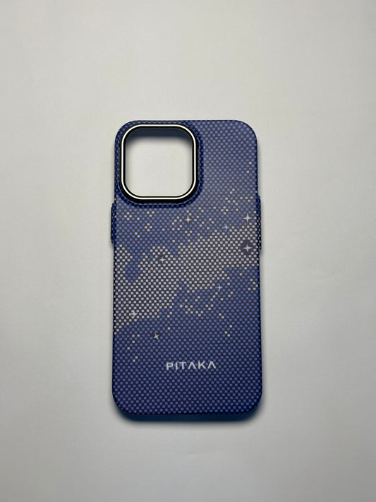 PITAKA Ultra-Slim iPhone Case – Starry Night (Fusion Weaving Series)