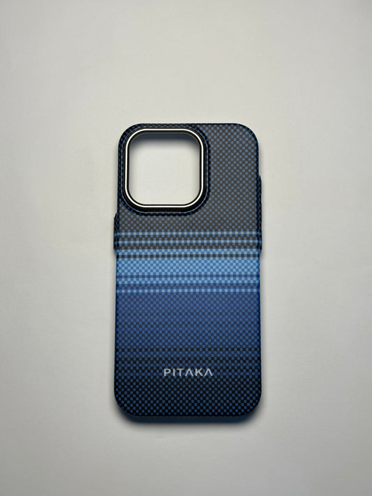 PITAKA Ultra-Slim iPhone Case – Sunset Moonrise (Fusion Weaving® Series)