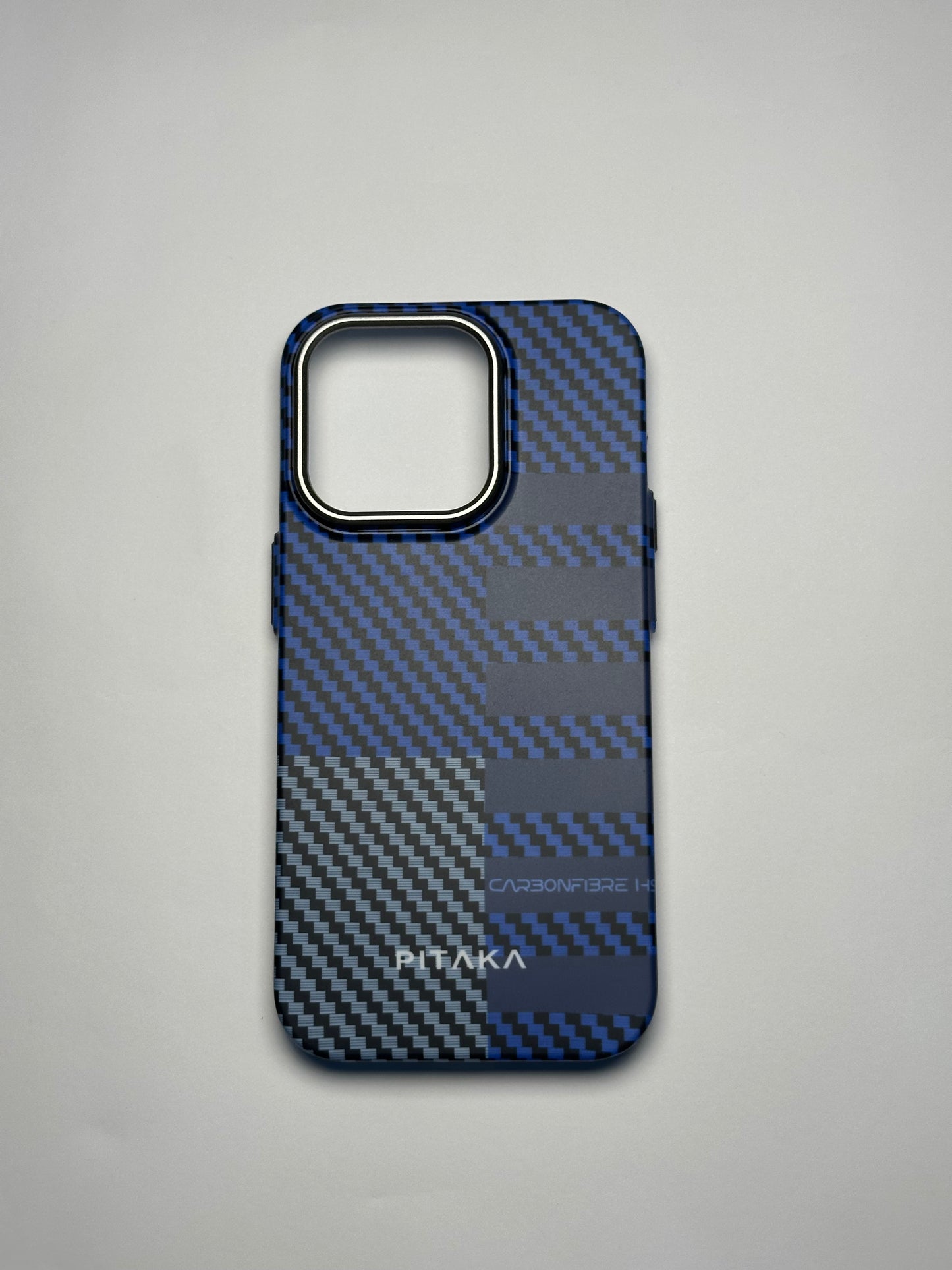 PITAKA Ultra-Slim iPhone Case – Racing Blue (Fusion Weaving® Series)