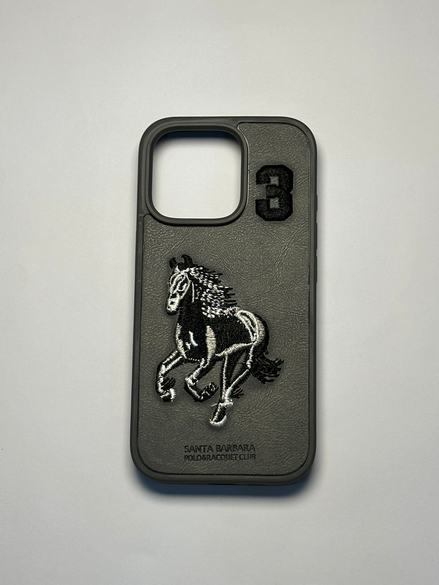 Santa Barbara Polo &amp; Racquet Club Leather iPhone Case – Black Stallion Edition