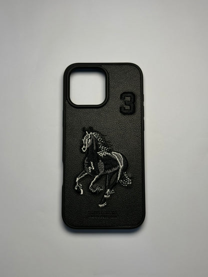 Santa Barbara Polo &amp; Racquet Club Leather iPhone Case – Midnight Stallion Edition