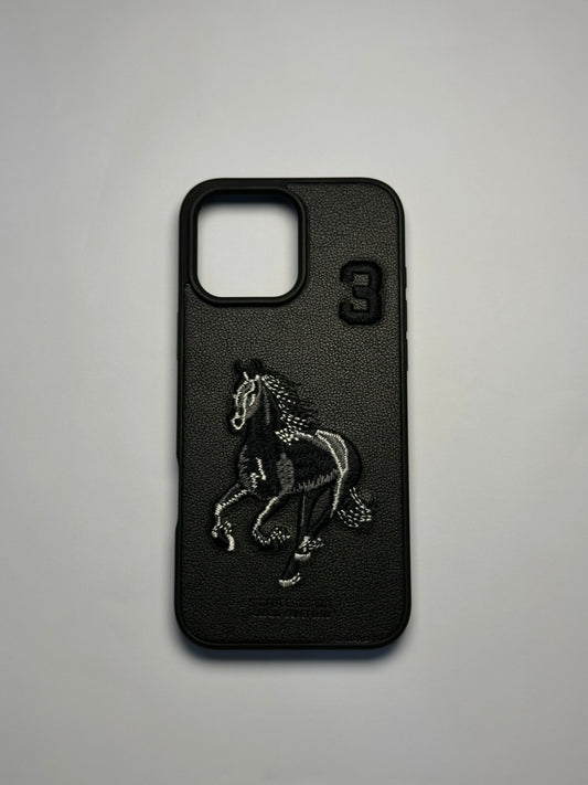 Santa Barbara Polo &amp; Racquet Club Leather iPhone Case – Midnight Stallion Edition