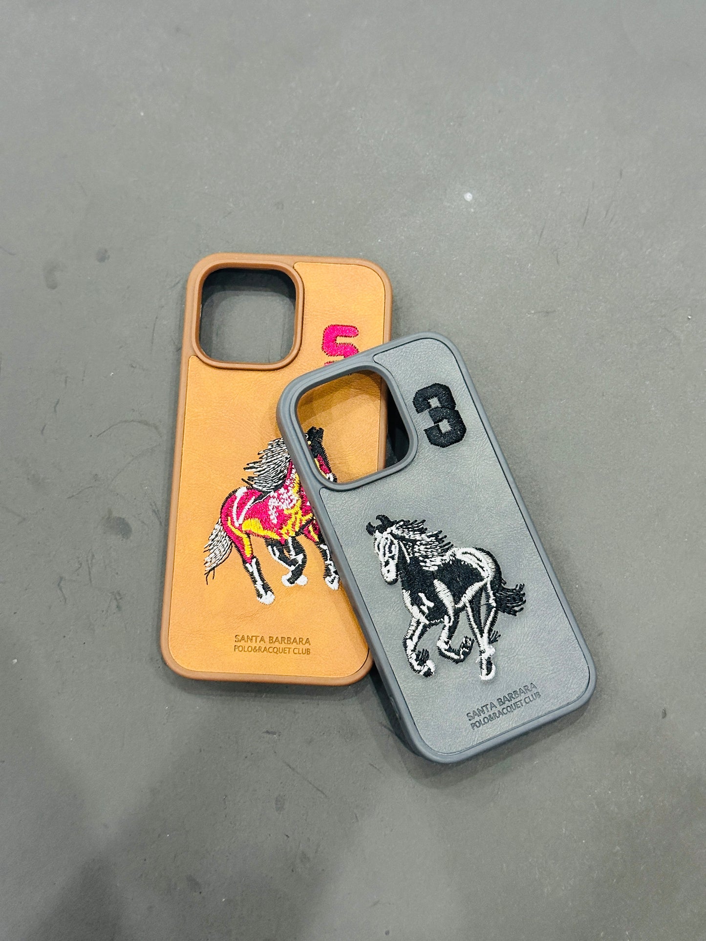 Santa Barbara Polo &amp; Racquet Club Leather iPhone Case – Chestnut Blaze Edition