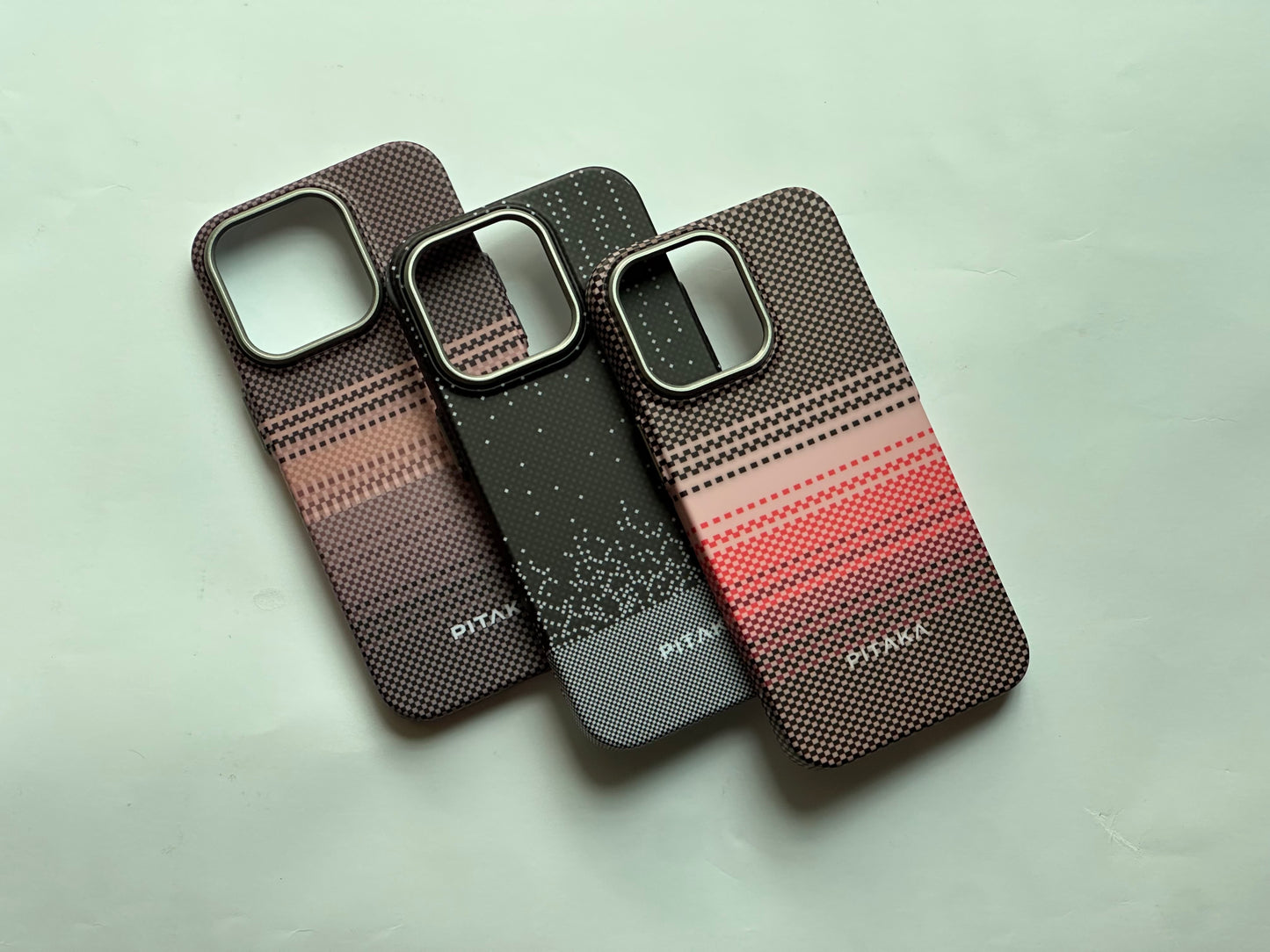 PITAKA Ultra-Slim iPhone Case – Sunset Weave (Fusion Weaving® Series)